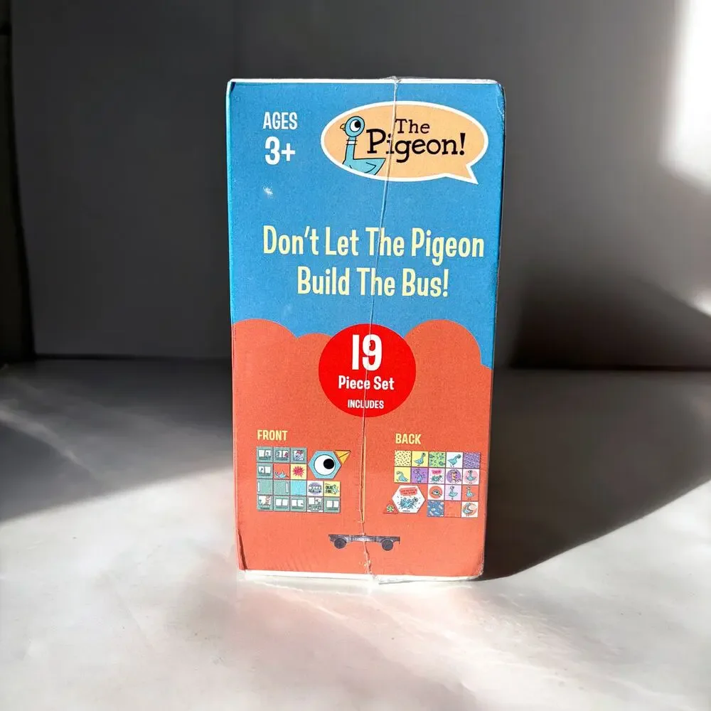CreateOn Mo Willems Don't Let the Pigeon Build the Bus! Magnetic Tile Set NEW